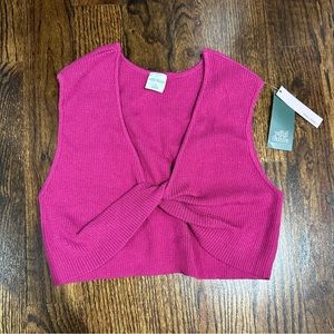 Wild Fable Twist Front Crop Top